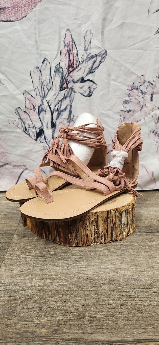 Mauve suede sandals - Scarlett's Riverside Boutique 