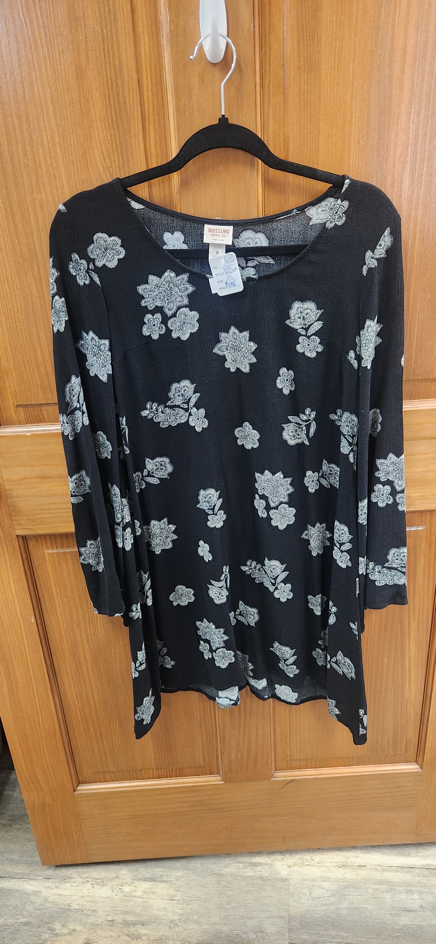 Black and White Floral Dress RS 68 - Scarlett's Riverside Boutique 