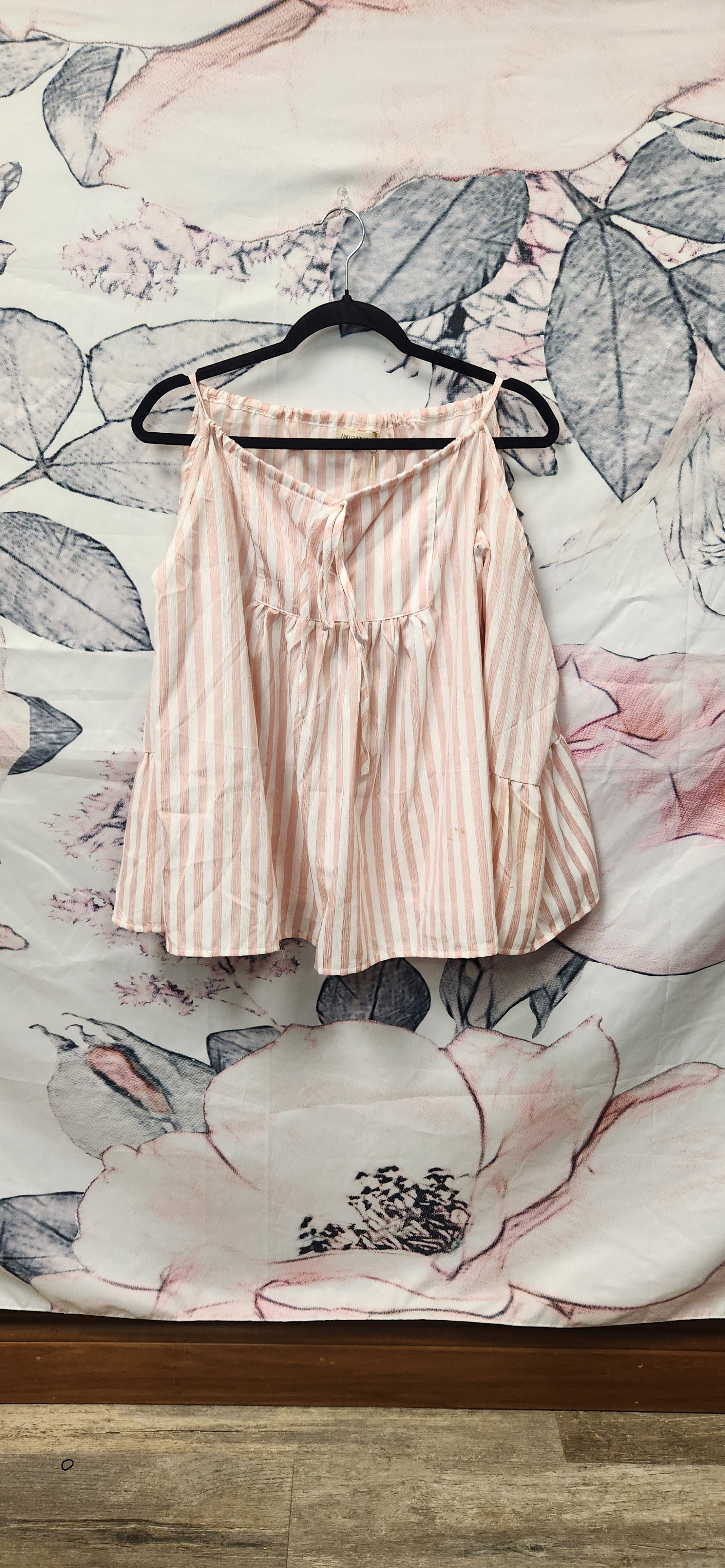 Rose Striped Blouse - Scarlett's Riverside Boutique 