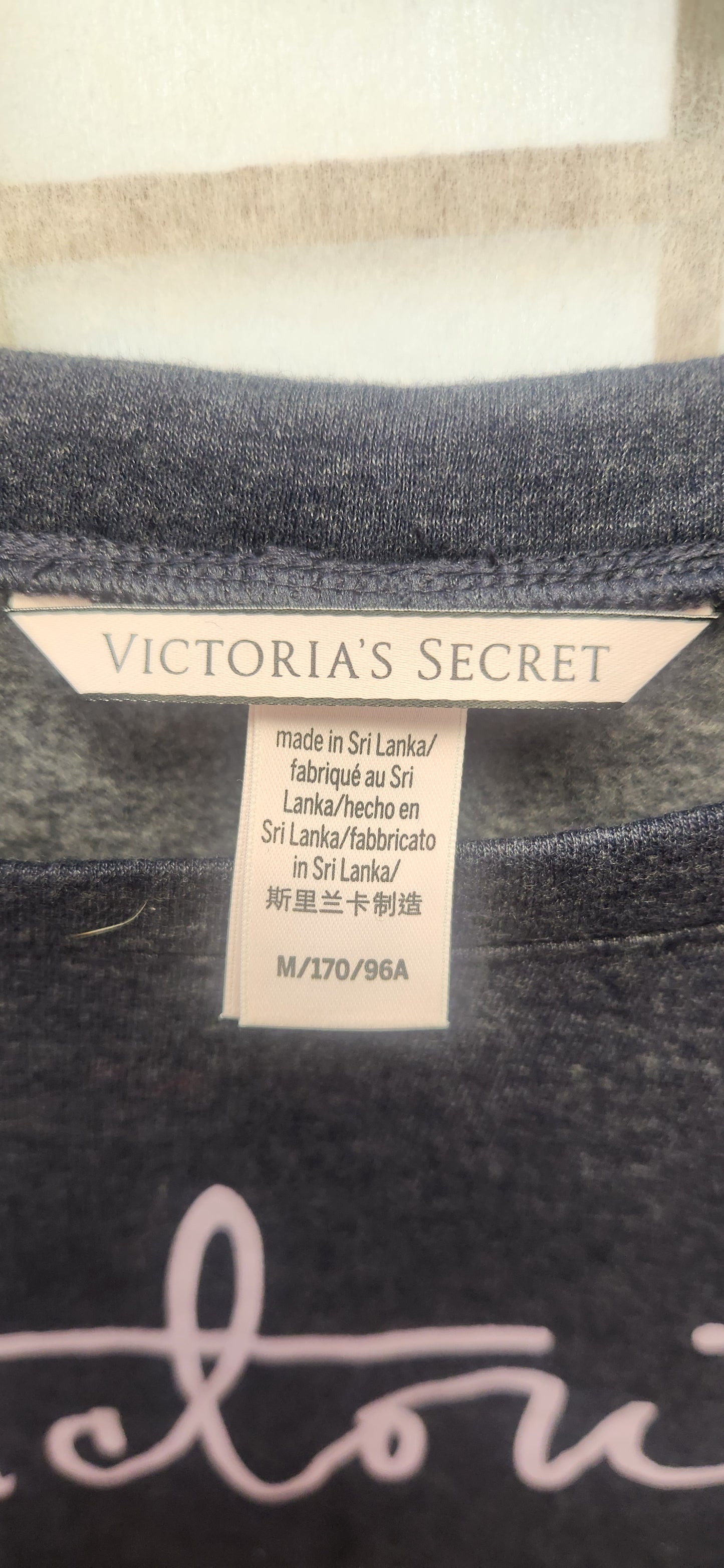 Victoria's Secret Navy Sweatshirt Medium RS 58