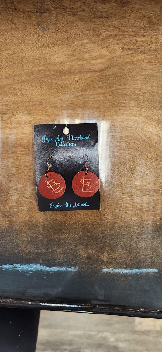 IMA #25 STL Red Earrings - Scarlett's Riverside Boutique 