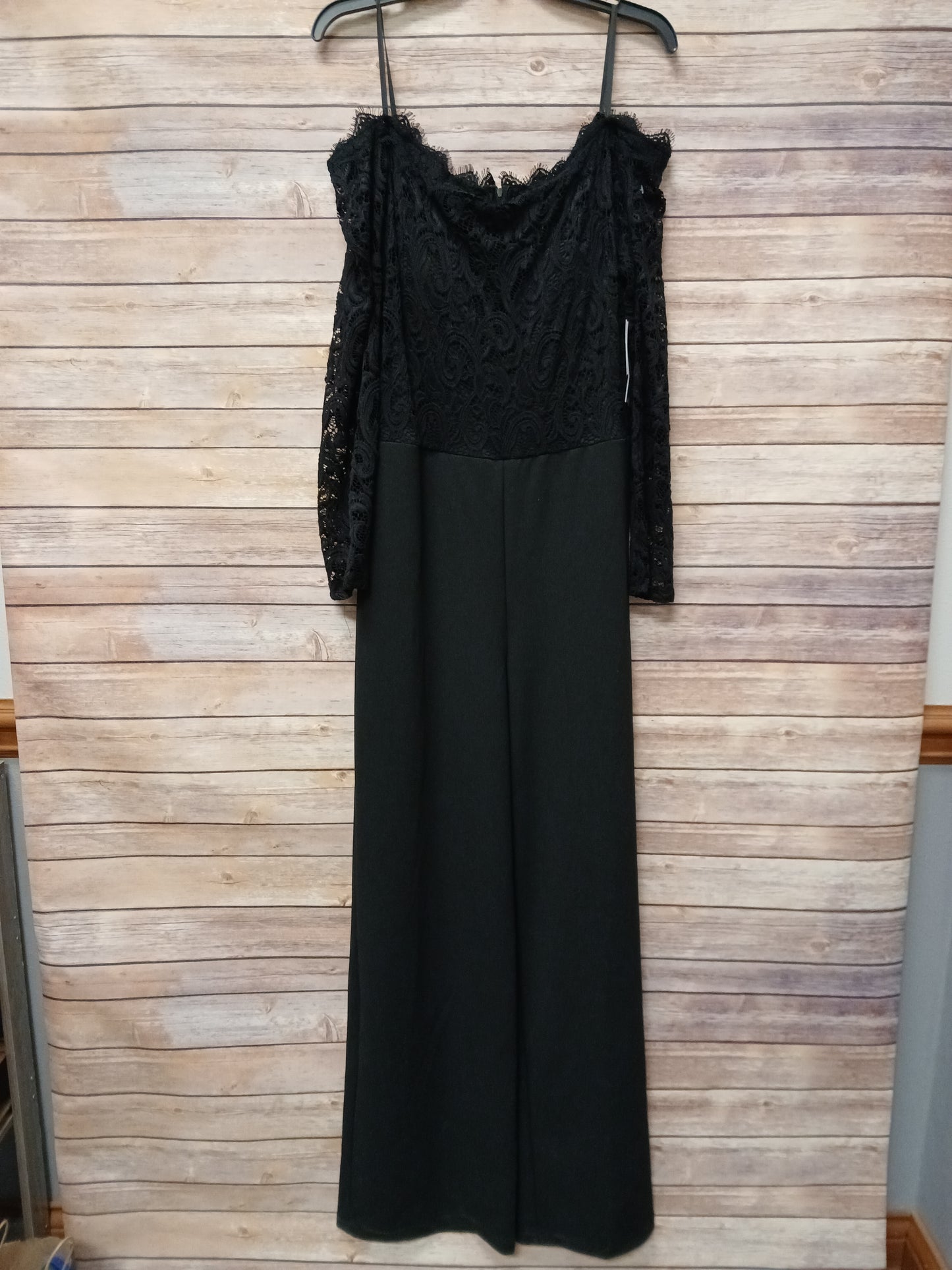 Premier Amour Black Lace Jumpsuit. Size 16. #97