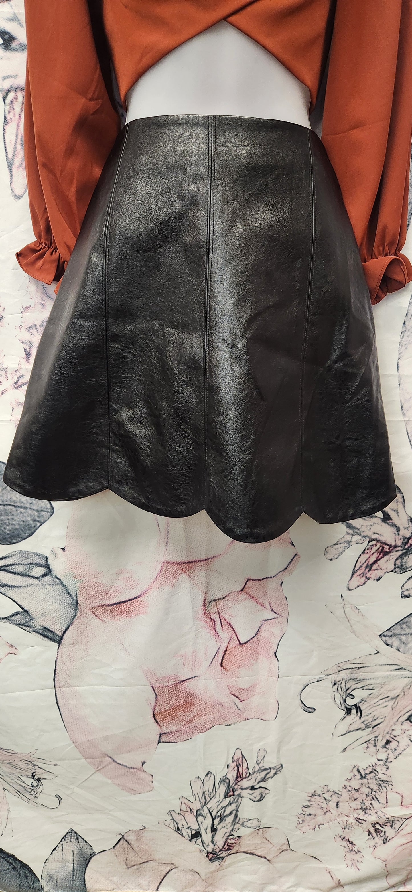 Faux Leather Skirt - Scarlett's Riverside Boutique 