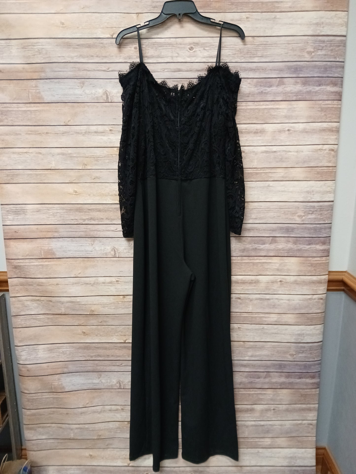 Premier Amour Black Lace Jumpsuit. Size 16. #97