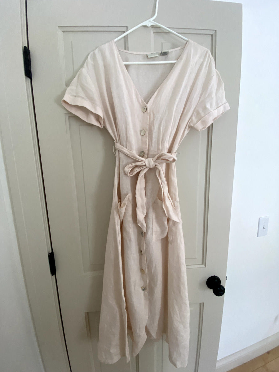 Rachel Zoe, 100% linen midi dress. Size XL