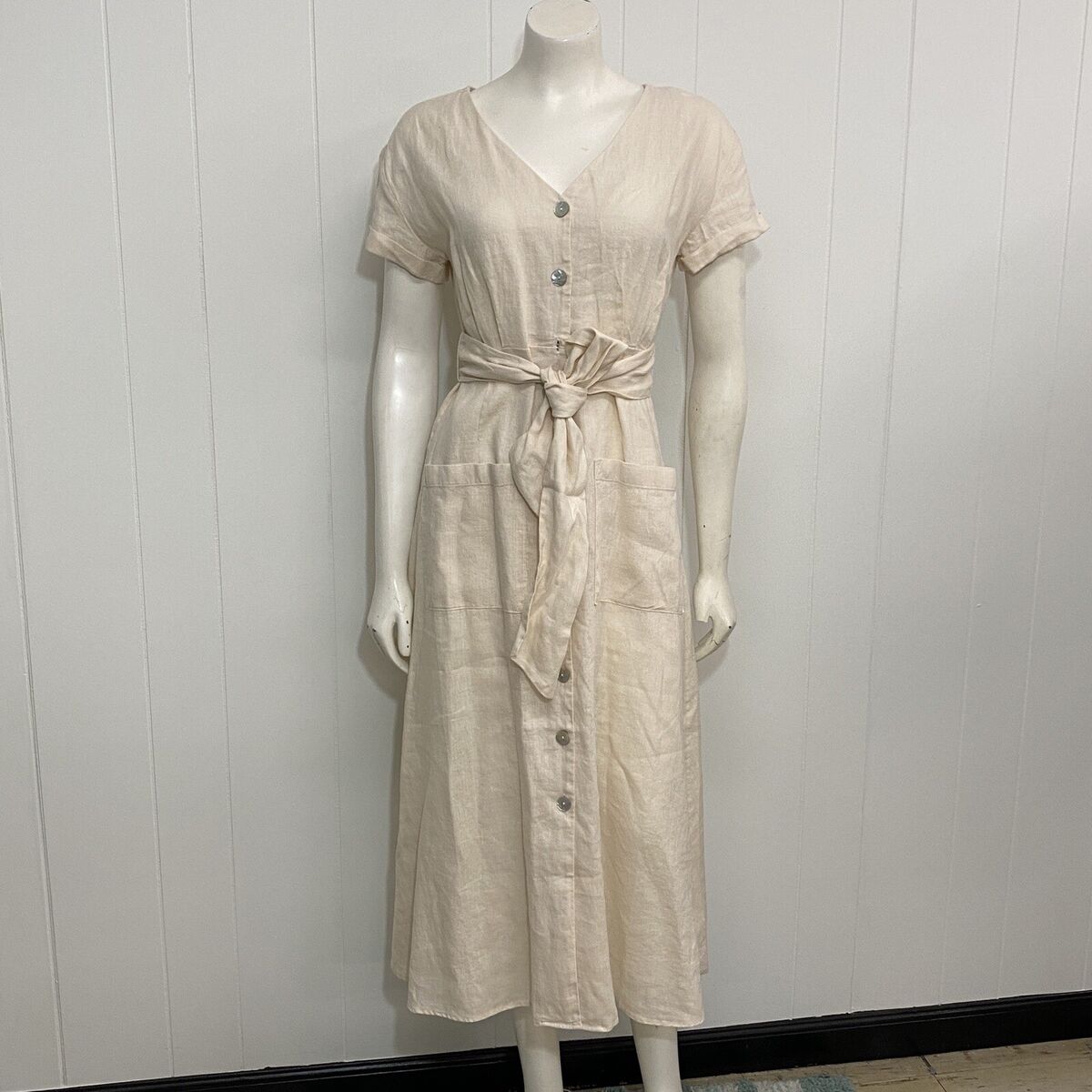 Rachel Zoe, 100% linen midi dress. Size XL