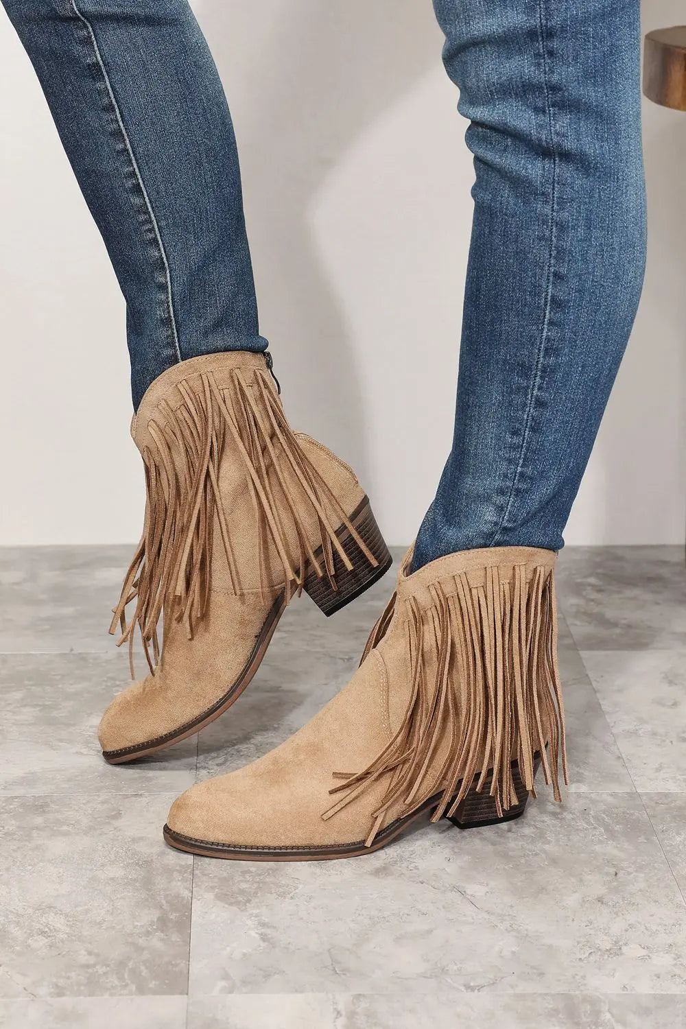 Legend Women's Fringe Cowboy Western Ankle Boots - Scarlett's Riverside Boutique 