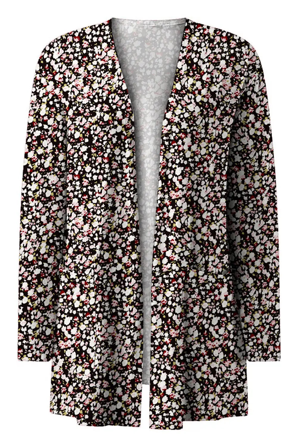 Printed Long Sleeve Cardigan - Scarlett's Riverside Boutique 