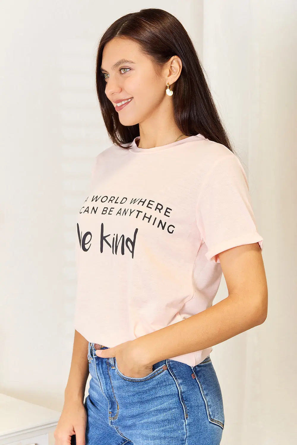 Simply Love Slogan Graphic Cuffed T-Shirt - Scarlett's Riverside Boutique 