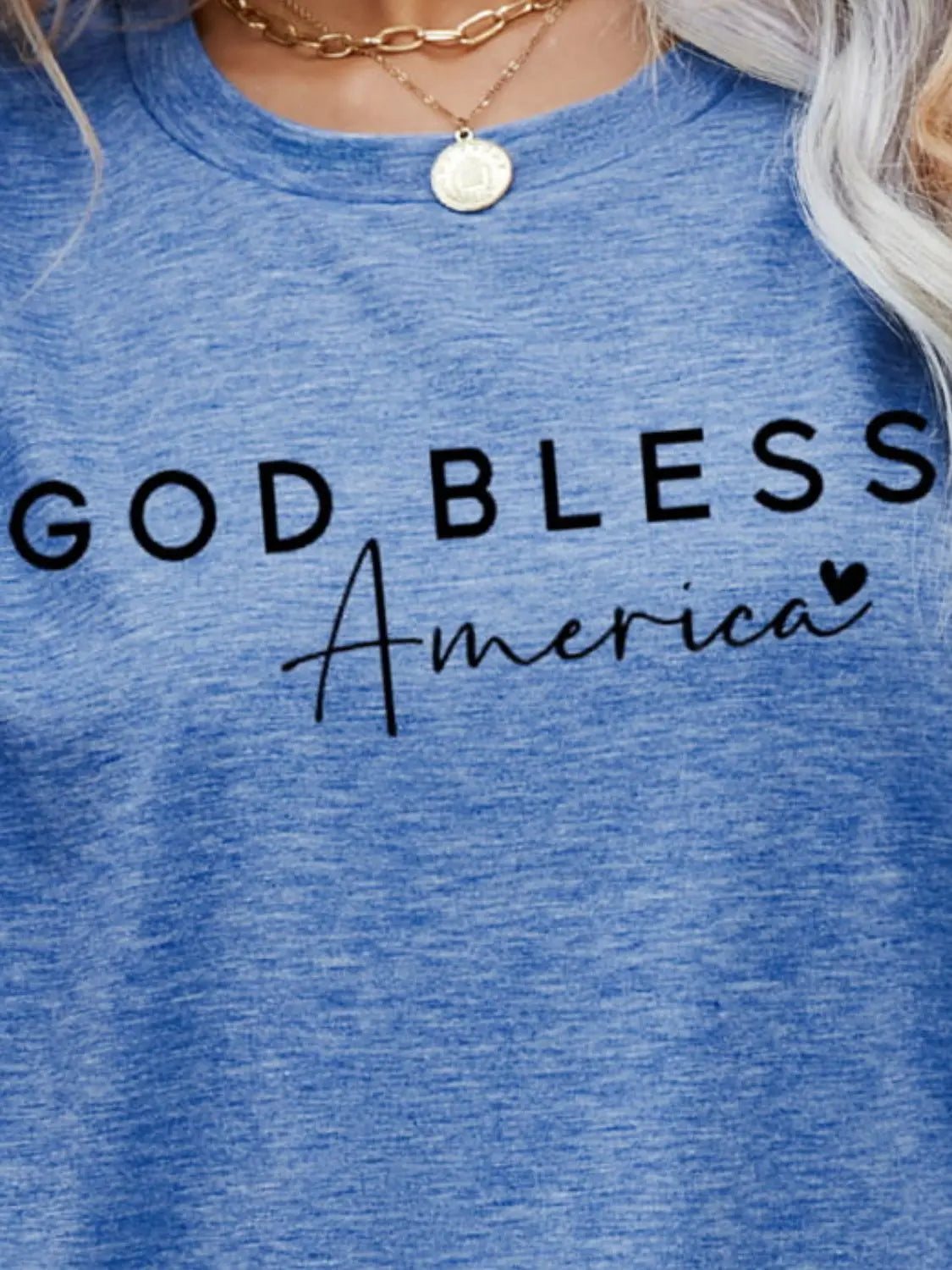 GOD BLESS AMERICA Graphic Short Sleeve Tee - Scarlett's Riverside Boutique 