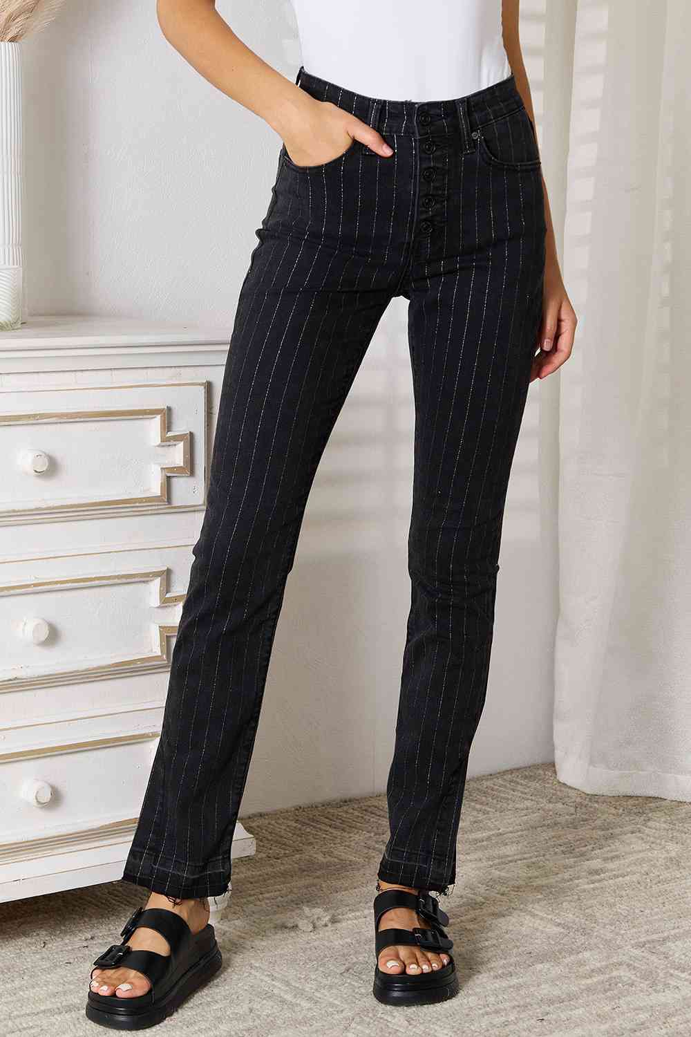 Kancan Striped Pants with Pockets - Scarlett's Riverside Boutique 