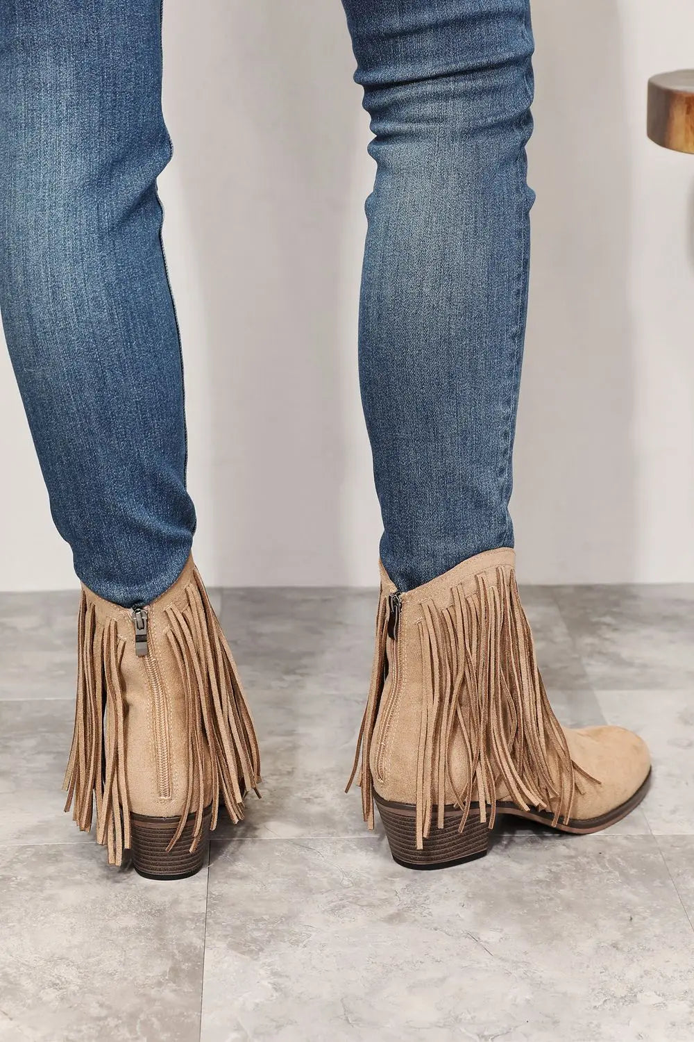 Legend Women's Fringe Cowboy Western Ankle Boots - Scarlett's Riverside Boutique 