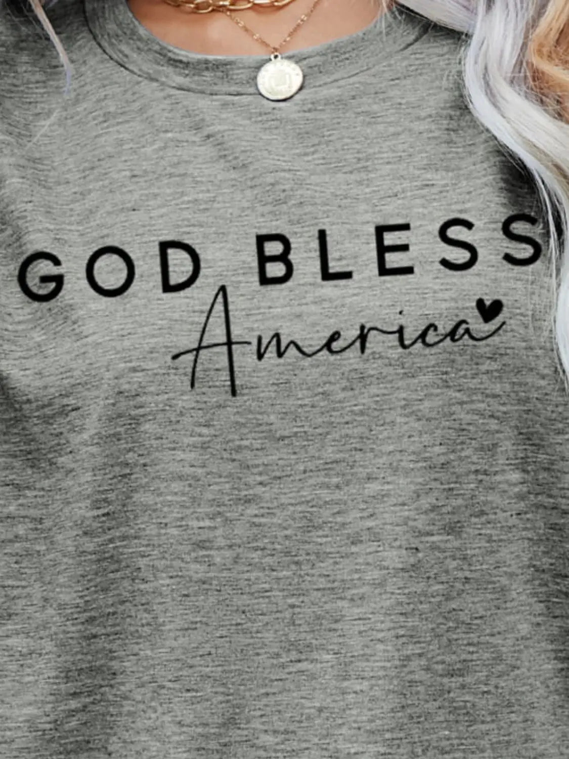 GOD BLESS AMERICA Graphic Short Sleeve Tee - Scarlett's Riverside Boutique 