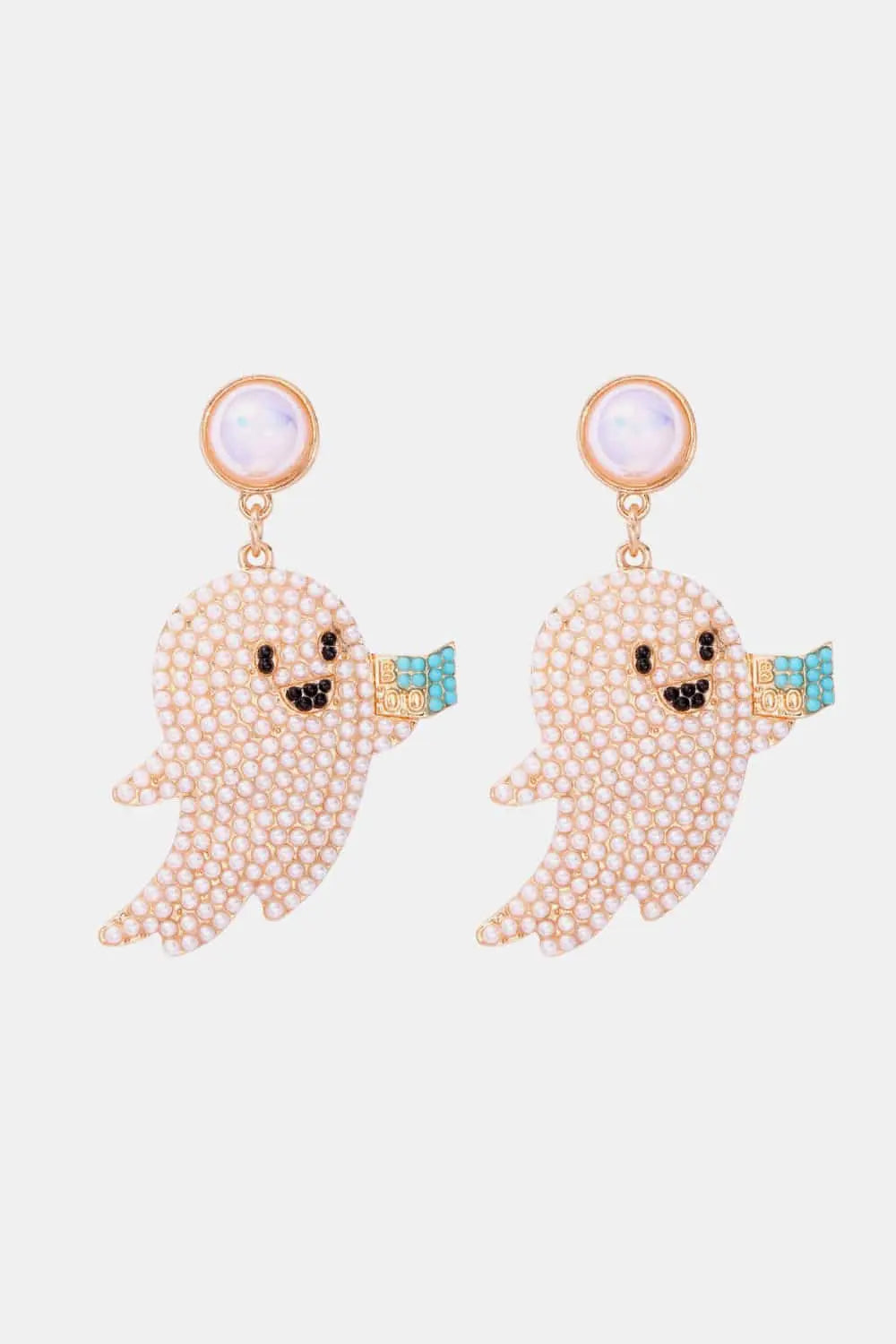Ghost Shape Synthetic Pearl Dangle Earrings - Scarlett's Riverside Boutique 