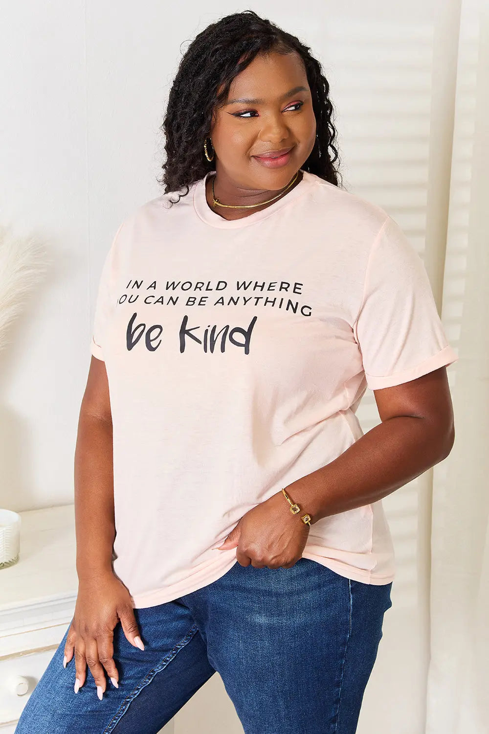 Simply Love Slogan Graphic Cuffed T-Shirt - Scarlett's Riverside Boutique 