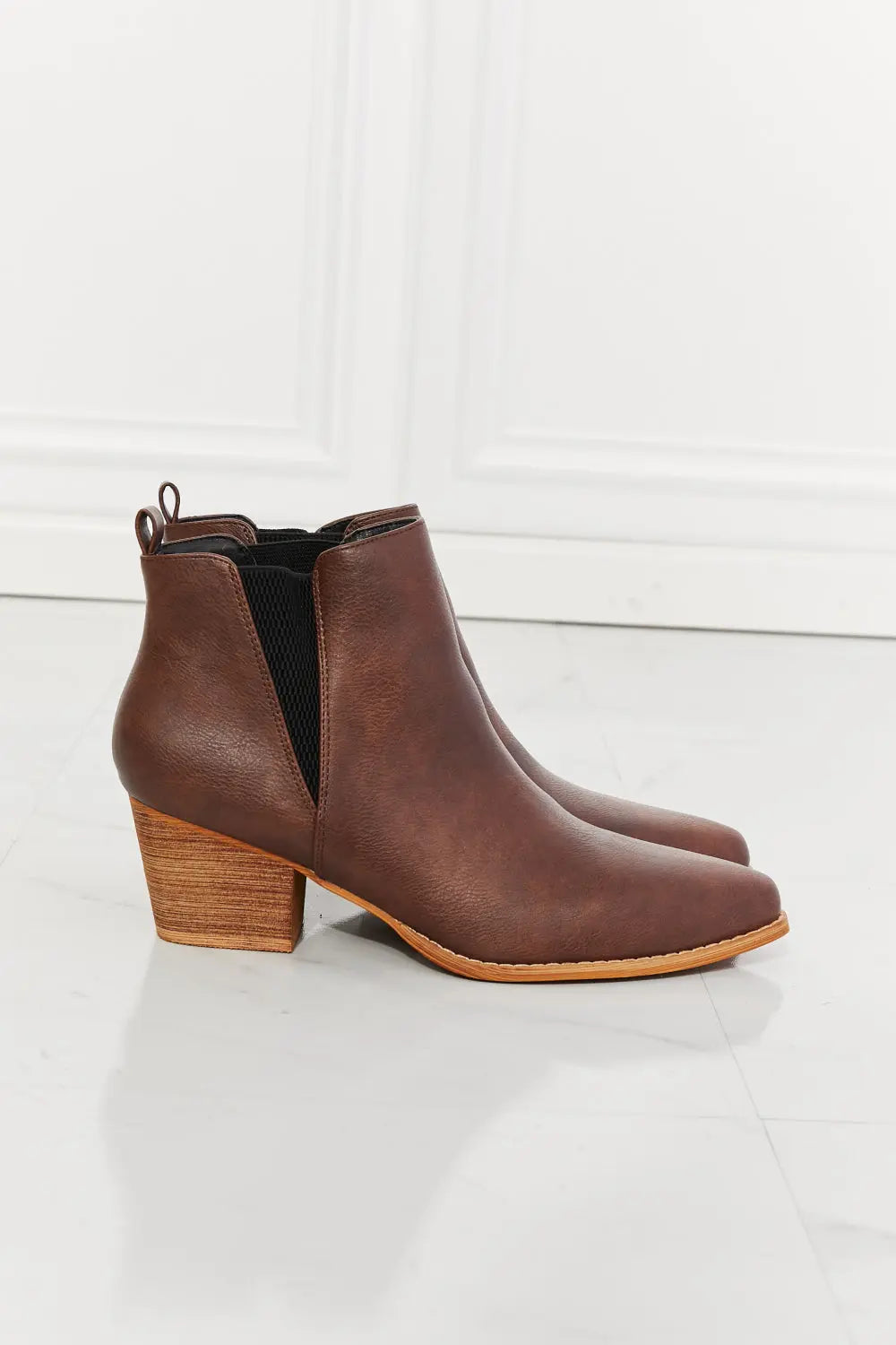 MMShoes Back At It Point Toe Bootie in Chocolate - Scarlett's Riverside Boutique 