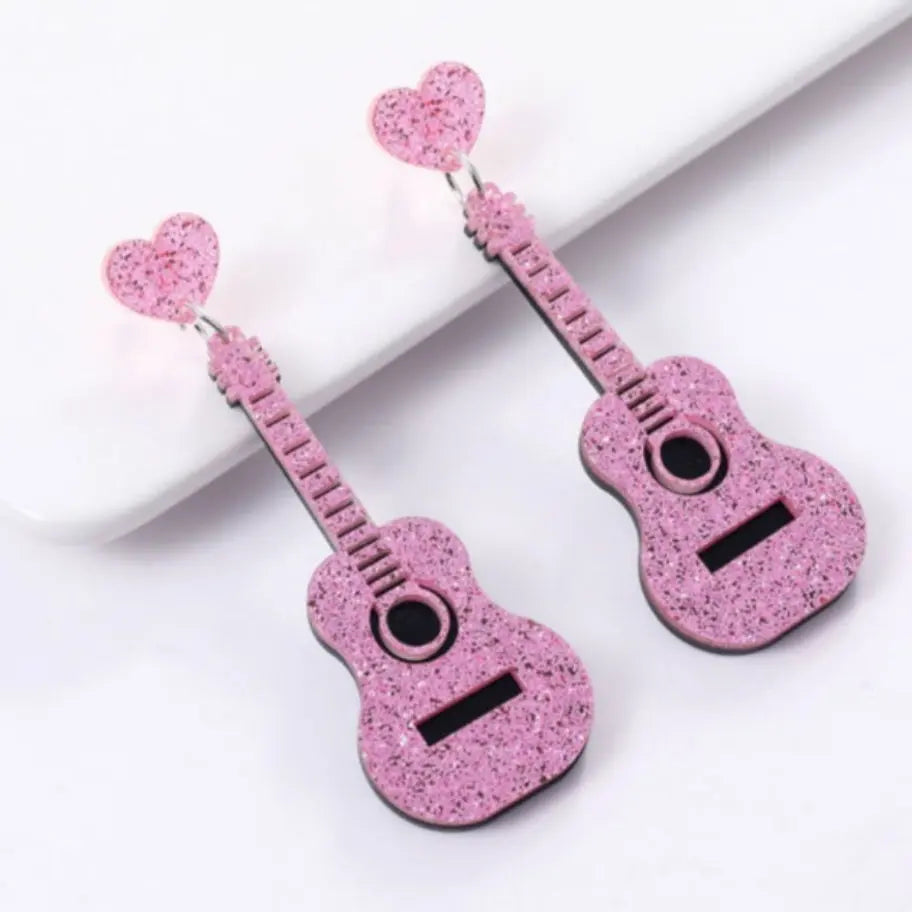 Guitar Earrings - Scarlett's Riverside Boutique 