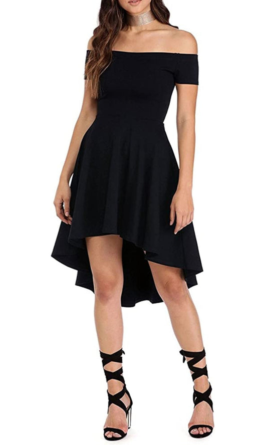 Black Off-Shoulder Dress - Scarlett's Riverside Boutique 