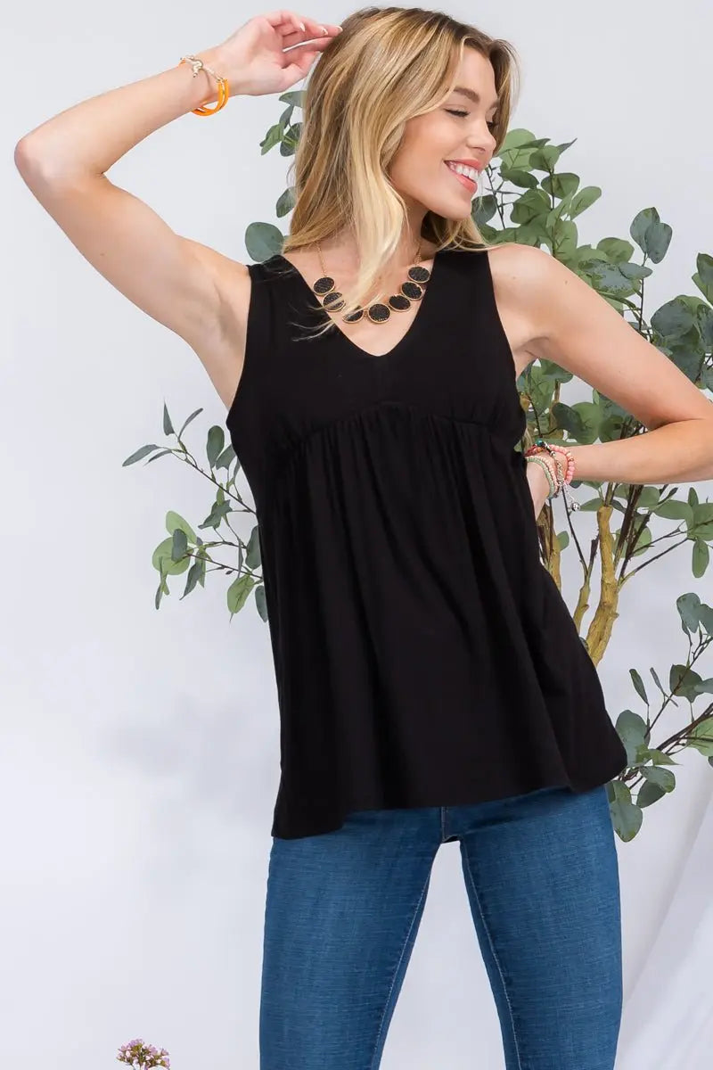 Black Plus Size Tank Top - Scarlett's Riverside Boutique 