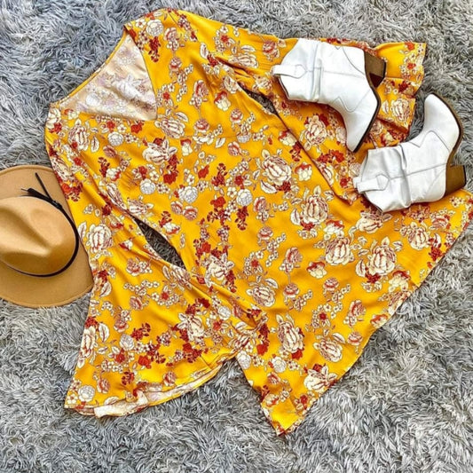 Yellow Boho Dress - Scarlett's Riverside Boutique 